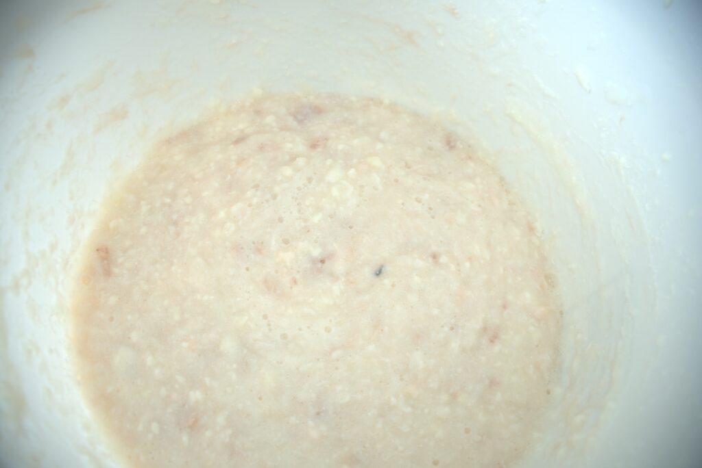 Homemade laundry detergent in a five gallon bucket.
